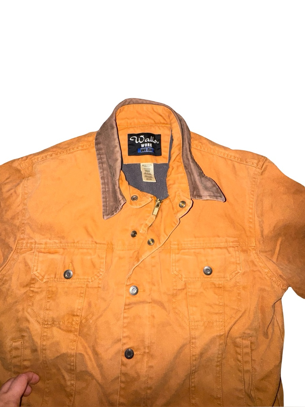 Walls Work Wear Coat jacket coat Distressed Duck CAnvas Lined sz medium